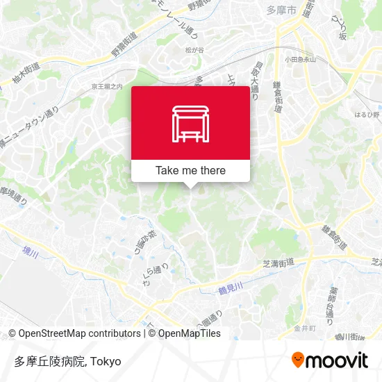 Tama Hills Hospital map