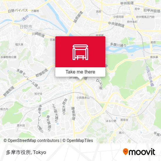 多摩市役所 map
