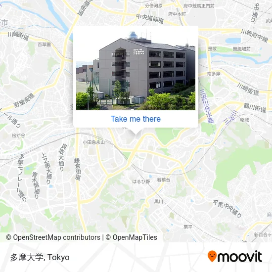 Tama University map