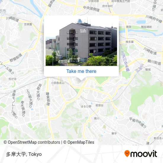 Tama University map