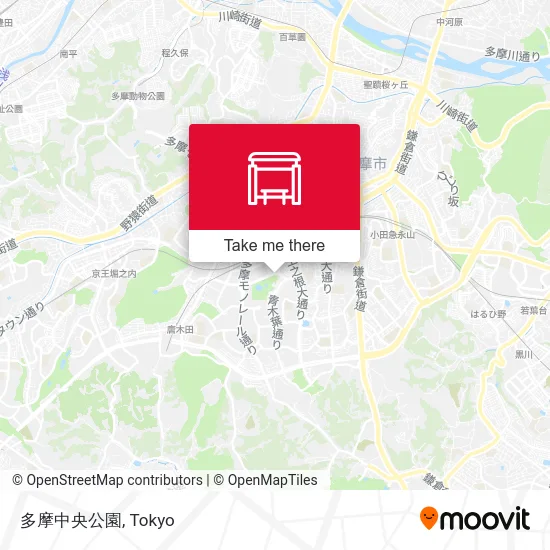 Tama Central Park map