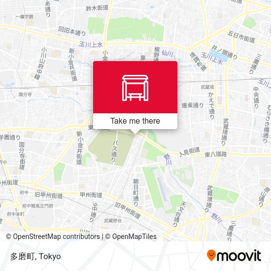 多磨町 map