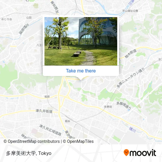 多摩美術大学 map