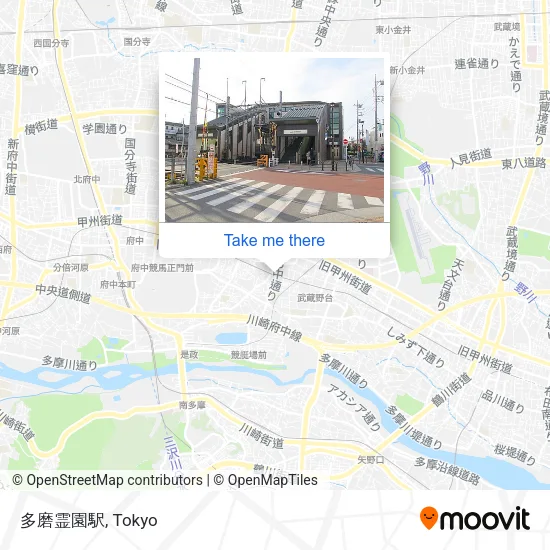 多磨霊園駅 map