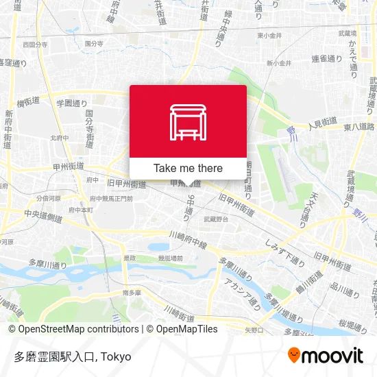 多磨霊園駅入口 map