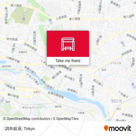 調布銀座 map