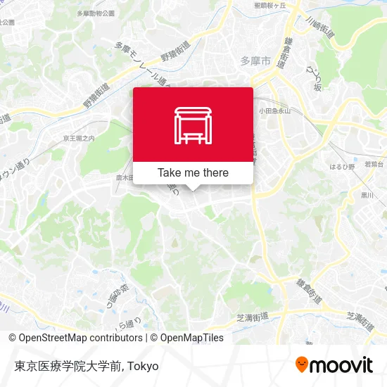 東京医療学院大学前 map