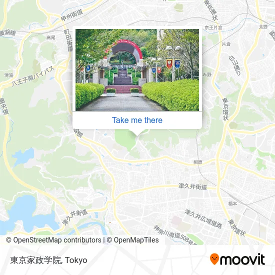 Tokyo Kasei Gakuin map