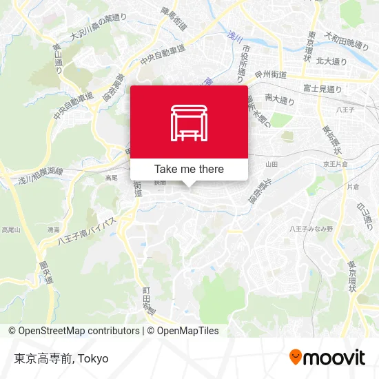 Tokyo Tech High School map