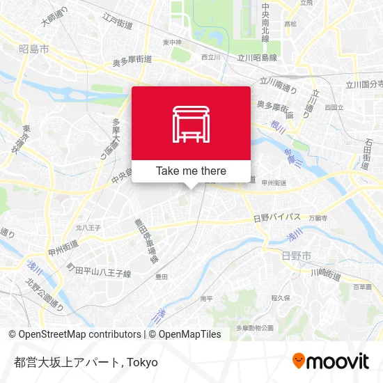 Toei Osakaueno Apartments map