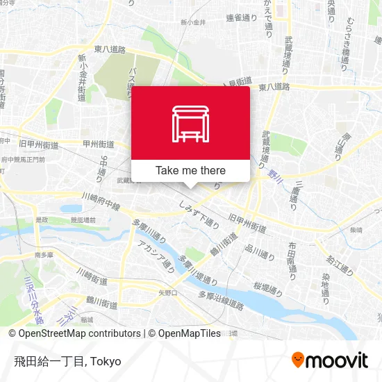 飛田給一丁目 map