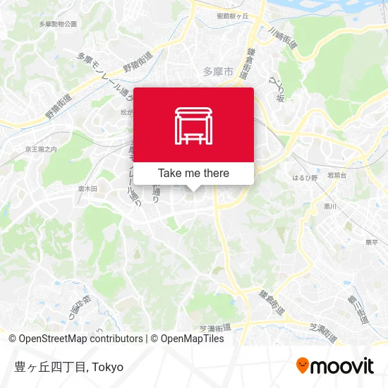 Toyogaoka 4-chome map