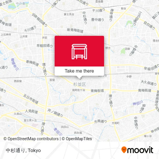 中杉通り map