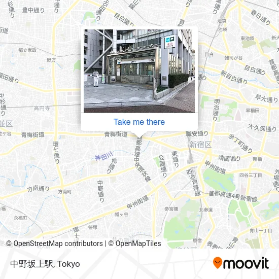 中野坂上駅 map