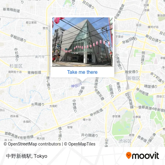 Nakano-shimbashi Station map