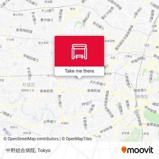 中野総合病院 map