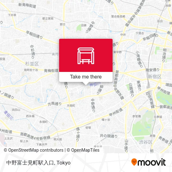 中野富士見町駅入口 map