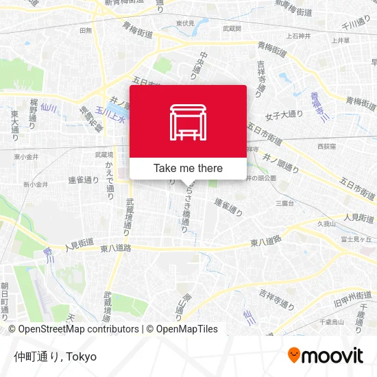 Nakamachi Street map