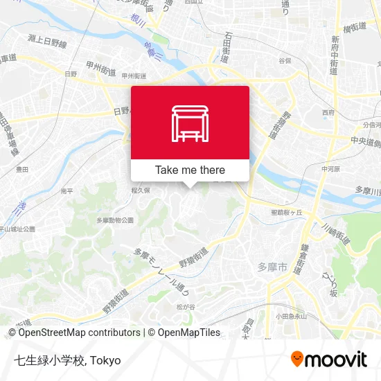 七生緑小学校 map