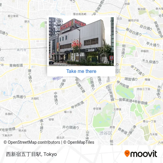 西新宿五丁目駅 map