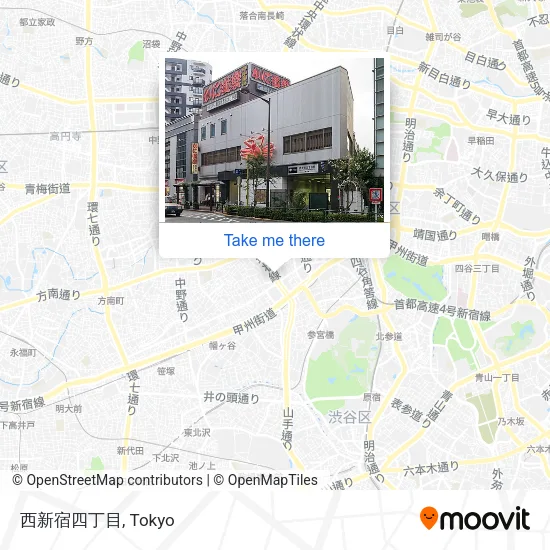 西新宿四丁目 map