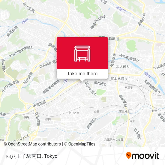 Nishi-Hachioji Station South Exit map