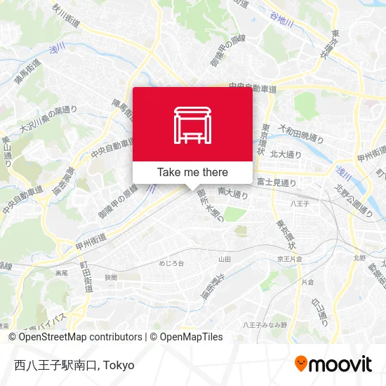 Nishi-Hachioji Station South Exit map