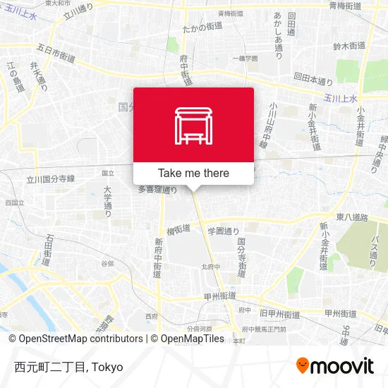Nishi-motomachi 2-chome map