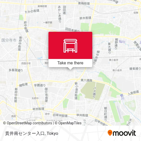 貫井南センター入口 map