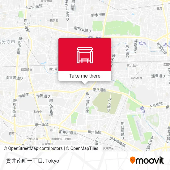 Nukui-Minami 1-chome map