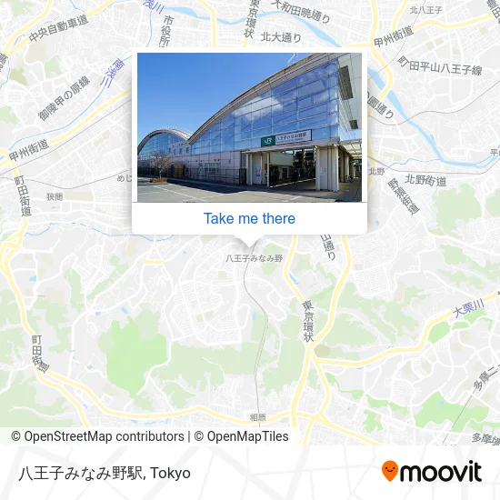 Hachioji-Minamino Station map