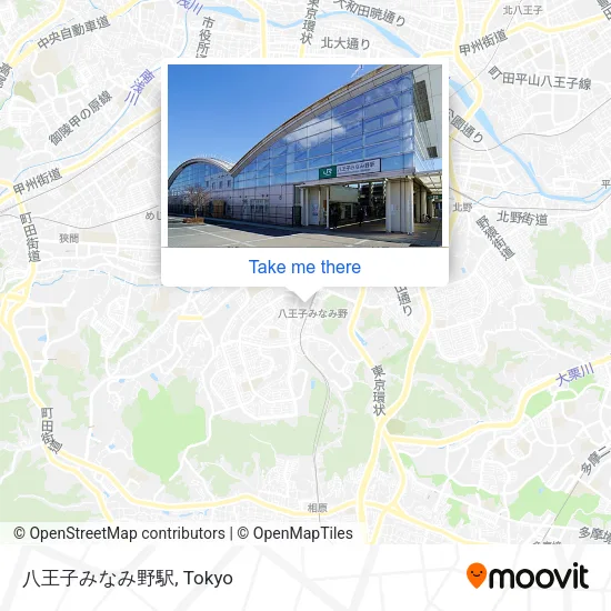 Hachioji-Minamino Station map