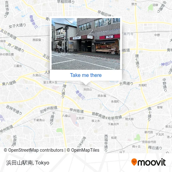 浜田山駅南 map