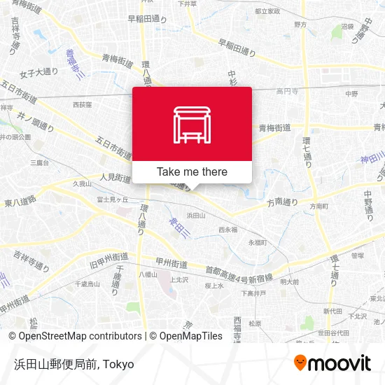 Hamadayama Post Office map