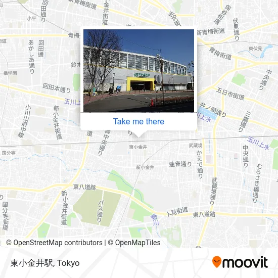 東小金井駅 map