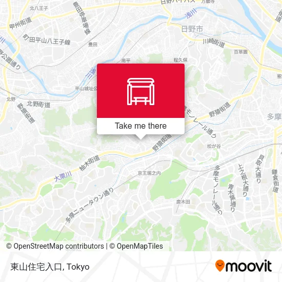 東山住宅入口 map