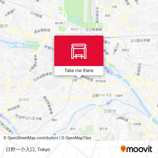 日野一小入口 map