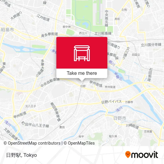 Hino Station map