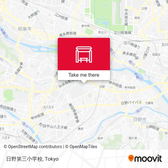 日野第三小学校 map