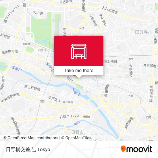 Hino Bridge Intersection map