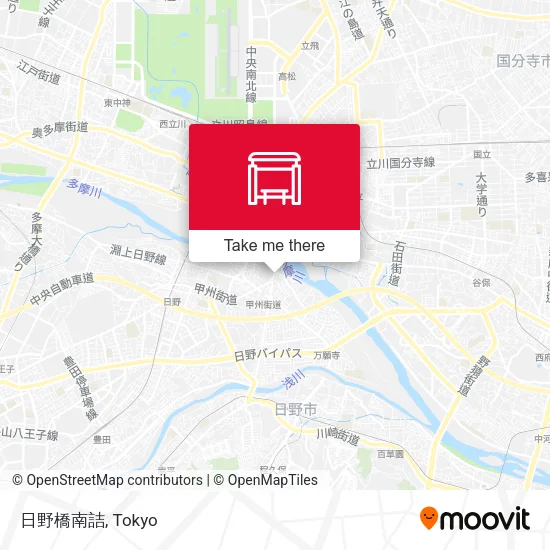 Hino Bridge South End map