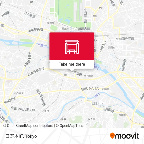Hino-honcho map