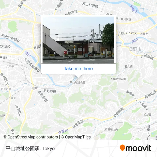 Hirayama-joseki Park Station map