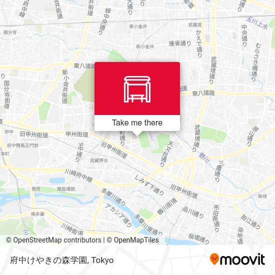 Fuchu Keyaki no Mori Gakuen map