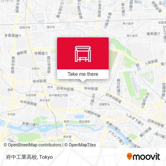 府中工業高校 map