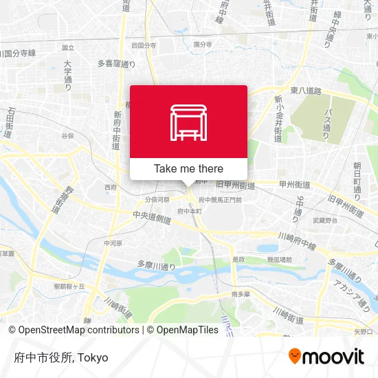 府中市役所 map