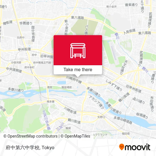 府中第六中学校 map