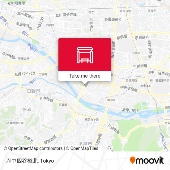 North of Fuchu Yotsuya Bridge map