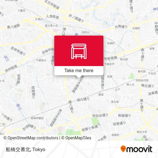 North of Funabashi Police Box map