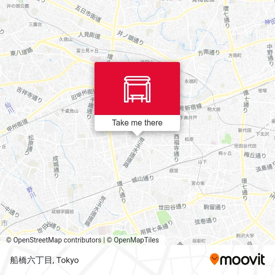 Funabashi 6-chome map